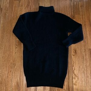 SHEIN Black Long Sleeve Turtleneck Sweater Dress Women’s Size Small